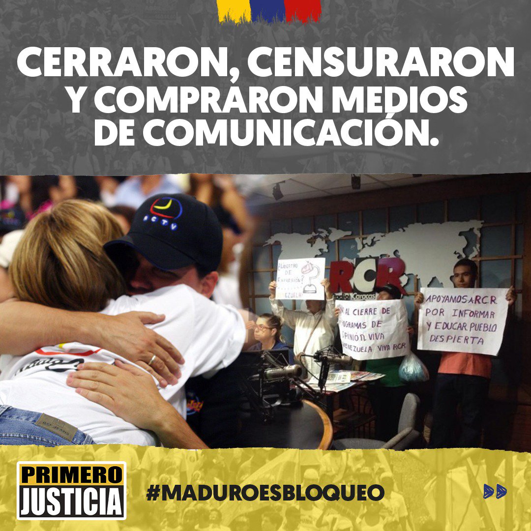 JPJCarabobo's tweet photo. @PJCarabobo1 CERRARON, CENSURARON Y COMPRARON MEDIOS DE COMUNICACIÓN. ¡Basta ya! No podemos seguir permitiendo este tipo de agresiones hacia la población que tiene que saber que está sucediendo en el país. 
#MaduroEsBloqueo #CeseDeUsurpación https://t.co/UyDbhDzAVC