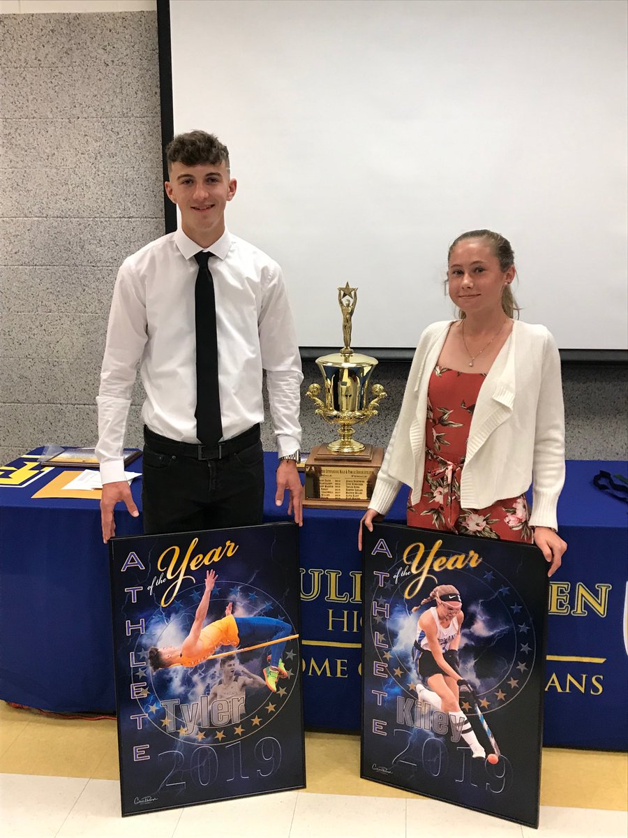 Congrats to Tyler Hulse and Kiley Marone the 2019 Athletes of the Year! #tulpypride