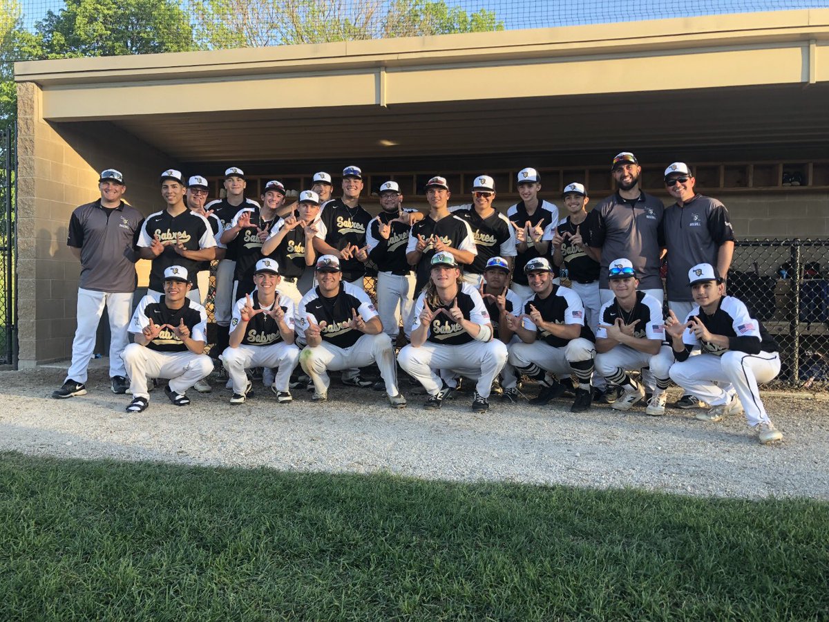 SabresAD's tweet photo. Boys baseball is heading to the Regional Championship! Championship game is Saturday morning vs Cary-Grove. More details to follow. https://t.co/RsLEkTGPVW