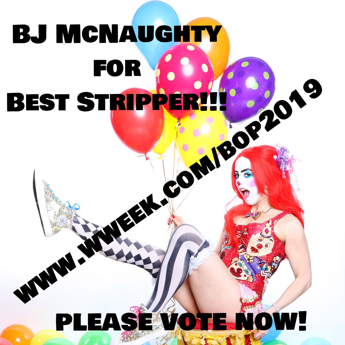 bjmcnaughtypdx's tweet photo. Do a clown a huge favor! Go to https://t.co/utm4T0z46n and vote for me under Nightlife for Best Stripper in Portland!
You don’t have to be local to help me win this honor!
#willametteweek #bestof2019 #vote #beststripper #bjmcnaughty #clownstripper #keepportlandweird @wweek https://t.co/TG3PKjr5O2
