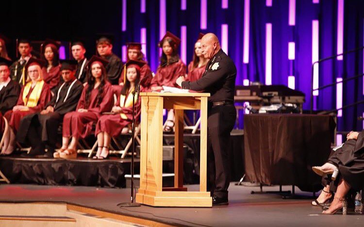 thefeather's tweet photo. Meet the graduating class of '19! @fresnochristian seniors receive their diplomas, making them high school graduates, May 23. Congratulations seniors, you did it! #TheFeather https://t.co/0KlWrNfDnj