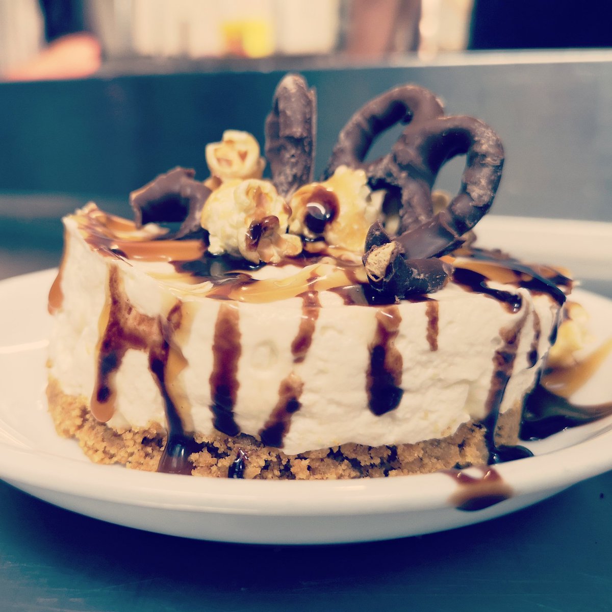 TheBridgeLlan's tweet photo. Check out our homemade salted caramel cheesecake. 

When it's gone, it's gone. #iamatthebridge https://t.co/USGYdfbXdW