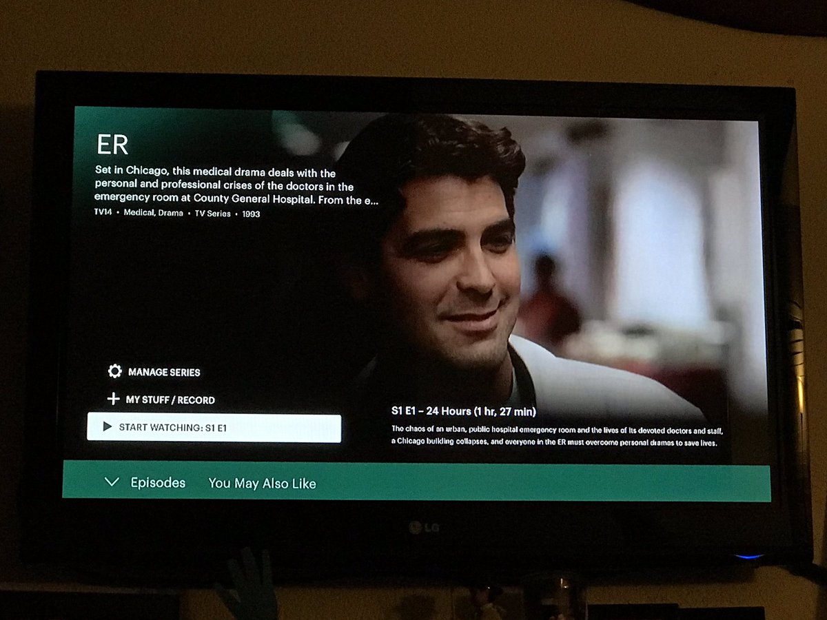 TheAzoreanOne's tweet photo. HOLY CLOONEY!!
All 15 seasons of #ER are now on @hulu !! The TV team-up of #StevenSpielberg & #MichaelCrichton. The first drama series I was fully invested inโat age 12.
EVERY. SINGLE. EPISODE.
Let the binge begin. ๐๐ฝ
#CountyGeneral #Greene #Ross #Hathaway #Carter #Benton https://t.co/jThoBmmmXz