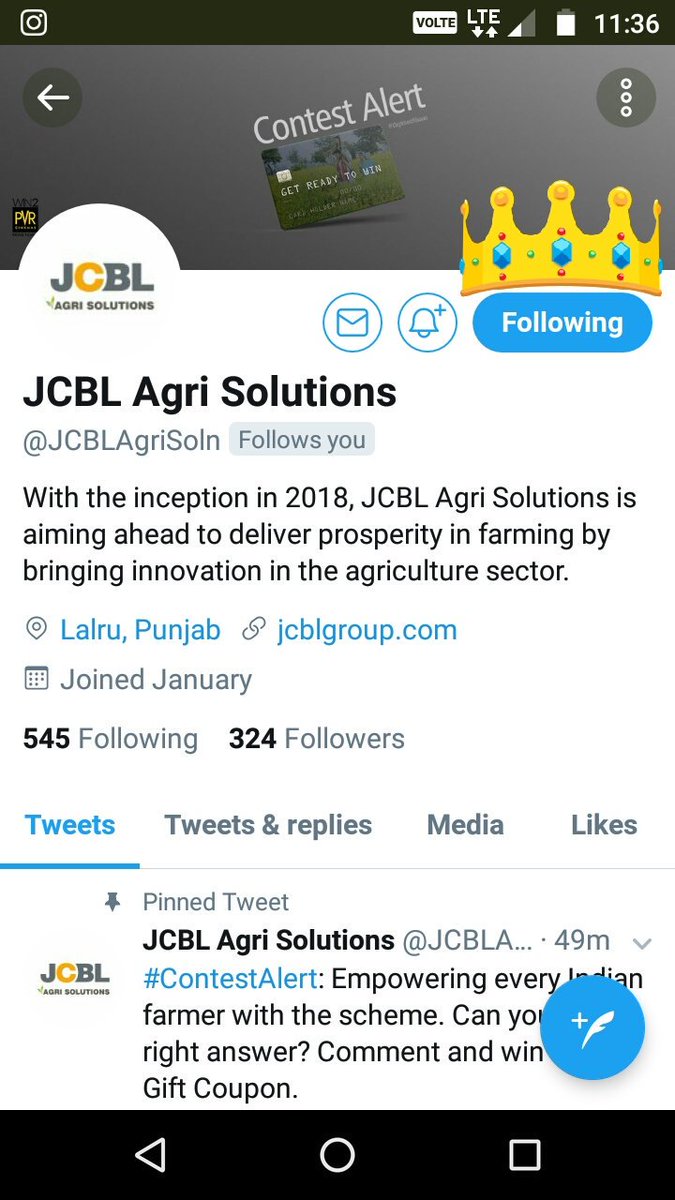 Vrushti_11's tweet photo. @JCBLAgriSoln 5 years validity
#DigitisedKisaan #JCBLAgriContest
@JCBLAgriSoln
Join&win PVR 🎁 coupon
🎀@Star_roseR
@chilled_Sup
❤️@Queen_Kitten7
@kapil_vinayak_
🎀@avii4ever
@karan875
❤️@InvisibleIndra
@emNishant
🎀@Monu_17
@rv_ravi
❤️@Meet_sd45
@Sagar2612
🎀@Vaibhav17m
@ranchikuldeep https://t.co/7kxFNd8pP0