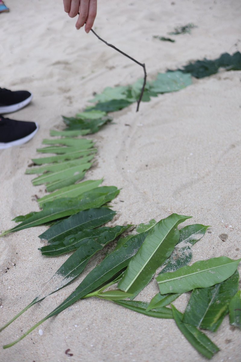 HarrowHKArt's tweet photo. Fantastic afternoon with our Year 9 future iGCSE Art pupils on their experience day. Sourcing materials from our local surroundings and creating a series of Land Art pieces on the beach! #solvingproblemscreatively #harrowhk https://t.co/eLP2RXgIr7