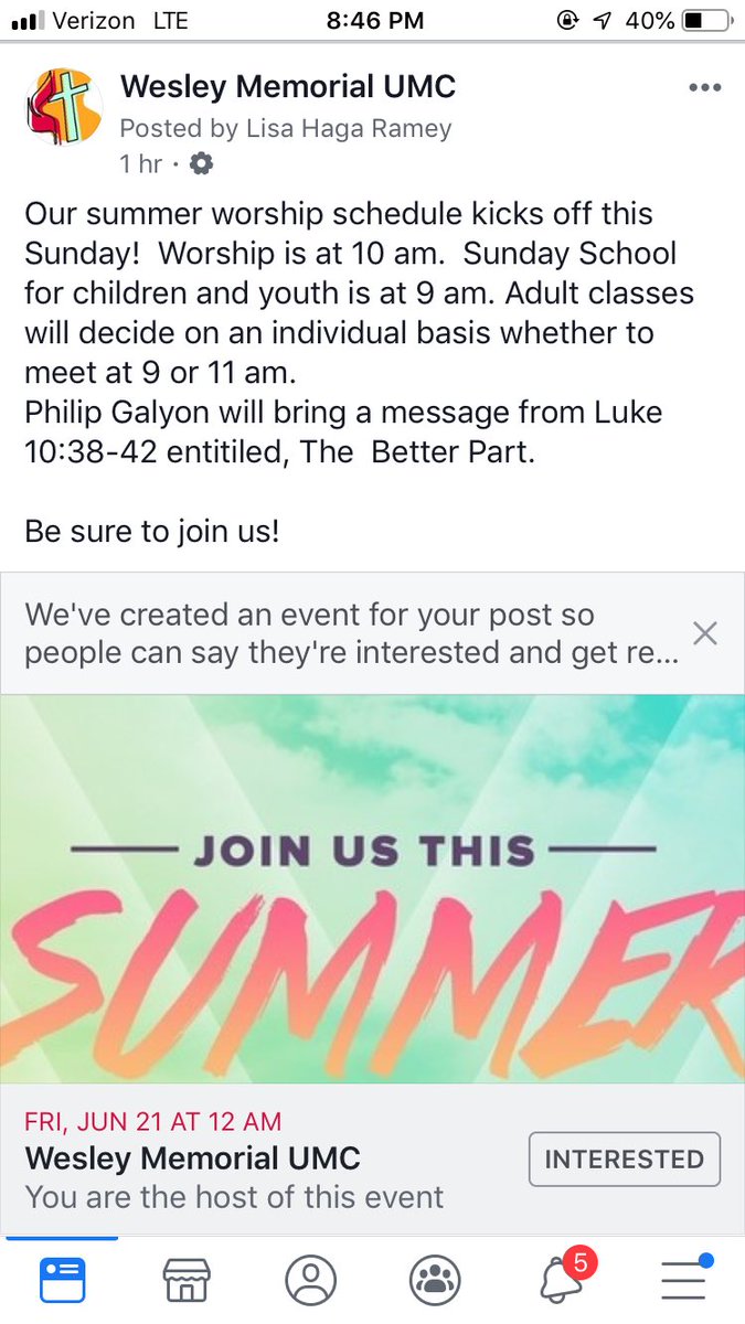 Wesley Memorial UMC tweet media
