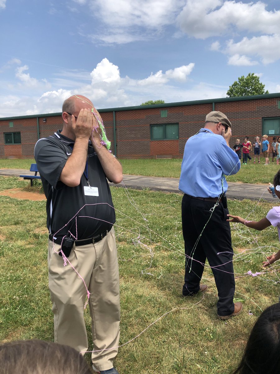 Thanks to Mr. Thornhill and Mr. Young for letting us silly string you today! Collecting silly string points all year was so worth it to my kiddos!