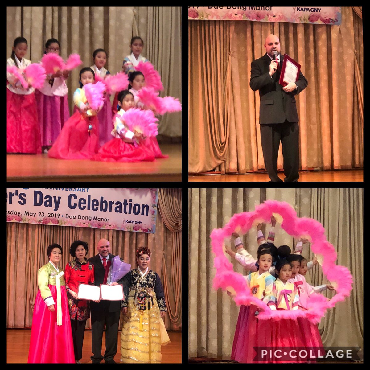 ballasgrace1's tweet photo. We had a great time tonight at the Korean Teacher Appreciations Day Celebration. A special congratulations to our principal as he received the “Principal of The Year “ award  and to our students who did a fantastic job performing the Korean fan dance!@PS159_Q https://t.co/aS6rlvB37O
