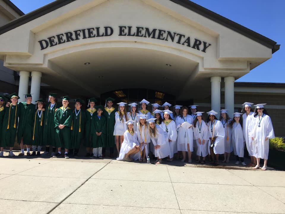 CanadyCorner's tweet photo. Special day seeing former students return! “Oh the Places You’ll Go” So proud of you -Class of 2019! #Wildcatwalk #NoviPride  @NCSD https://t.co/rRNW0lFyVv