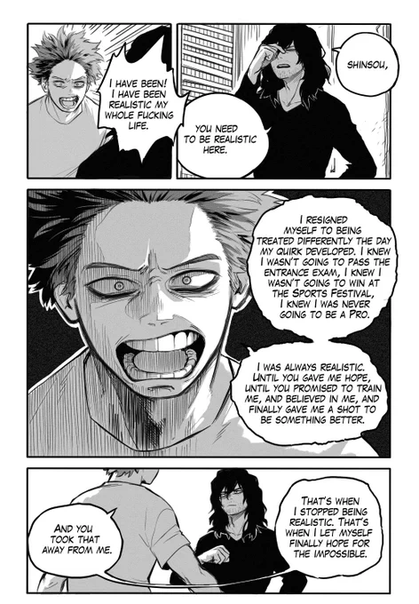-Read from right to left-
This two-pages comic is entirely based on the amazing fanfiction of Calamitatum: Komorebi. 
I highly recommend it, it's god tier Shinsou content: https://t.co/0tGQxCp9gS
Don't forget to leave them kudos and comments!! 