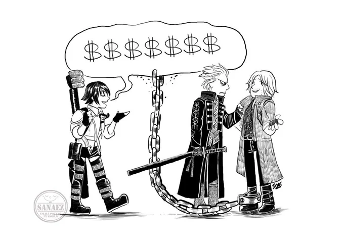How much do you owe to Lady, Dante!!!?
#DMC  #DMC5 #DevilMayCry5 