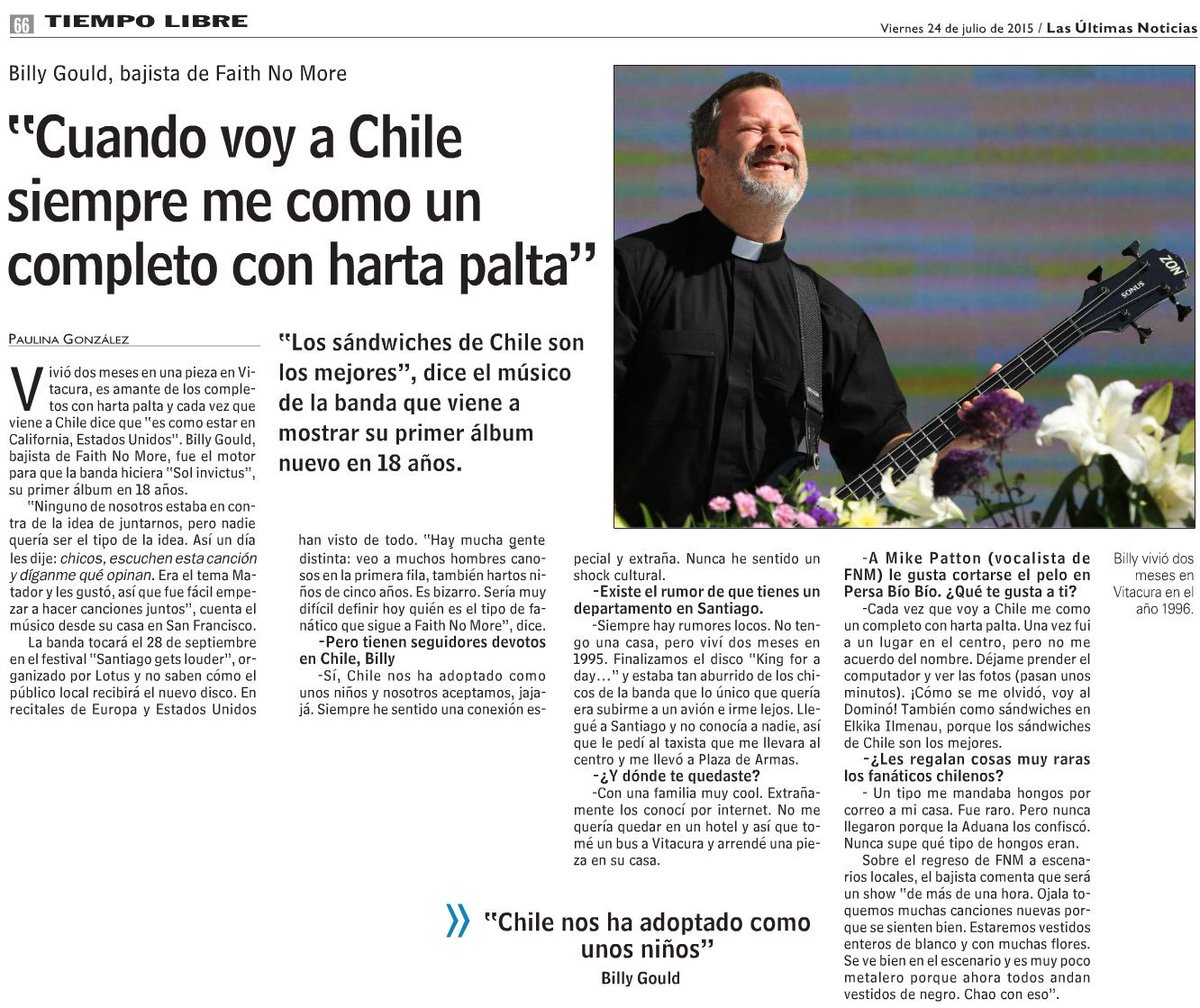 ¿Habrá hecho un viaje express a Chile hoy? 🤔 #diadelcompleto #BillyGould #FNM