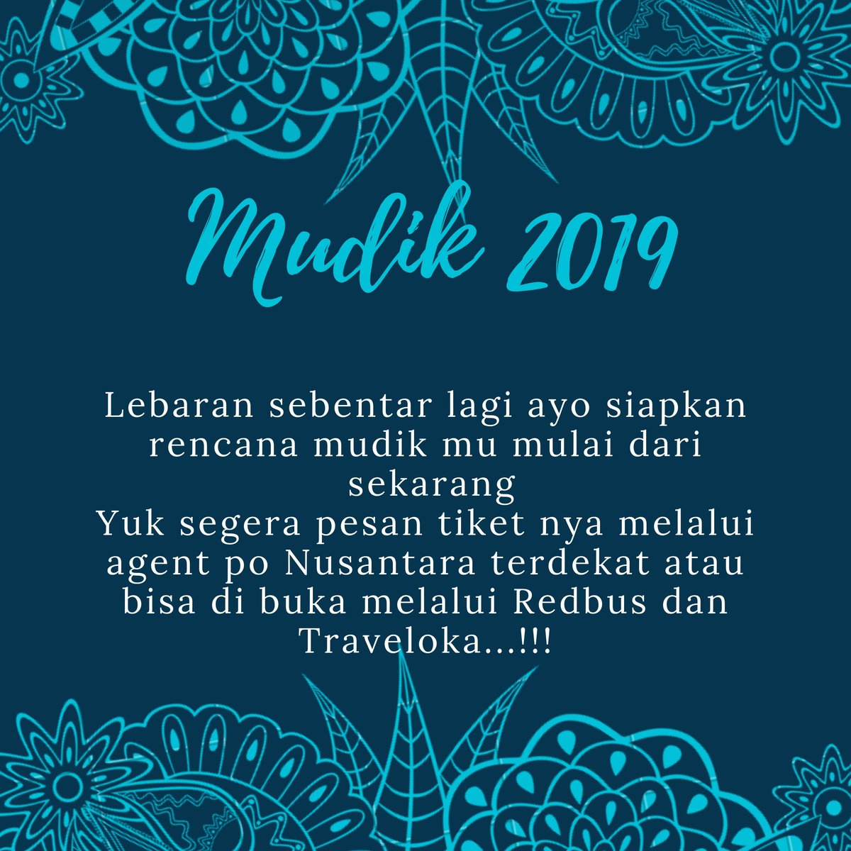 PoNusantara's tweet photo. Lebaran sebentar lagi, ayo siapkan rencana mudikmu mulai dari sekarang. Ada pilihan Super eksekutif dan eksekutif.. Pilih seat nya sendiri dan bayar melalui pembelian agent Po Nusantara atau bisa melalui @redbusindonesia dan @traveloka https://t.co/3LShWb0FTf