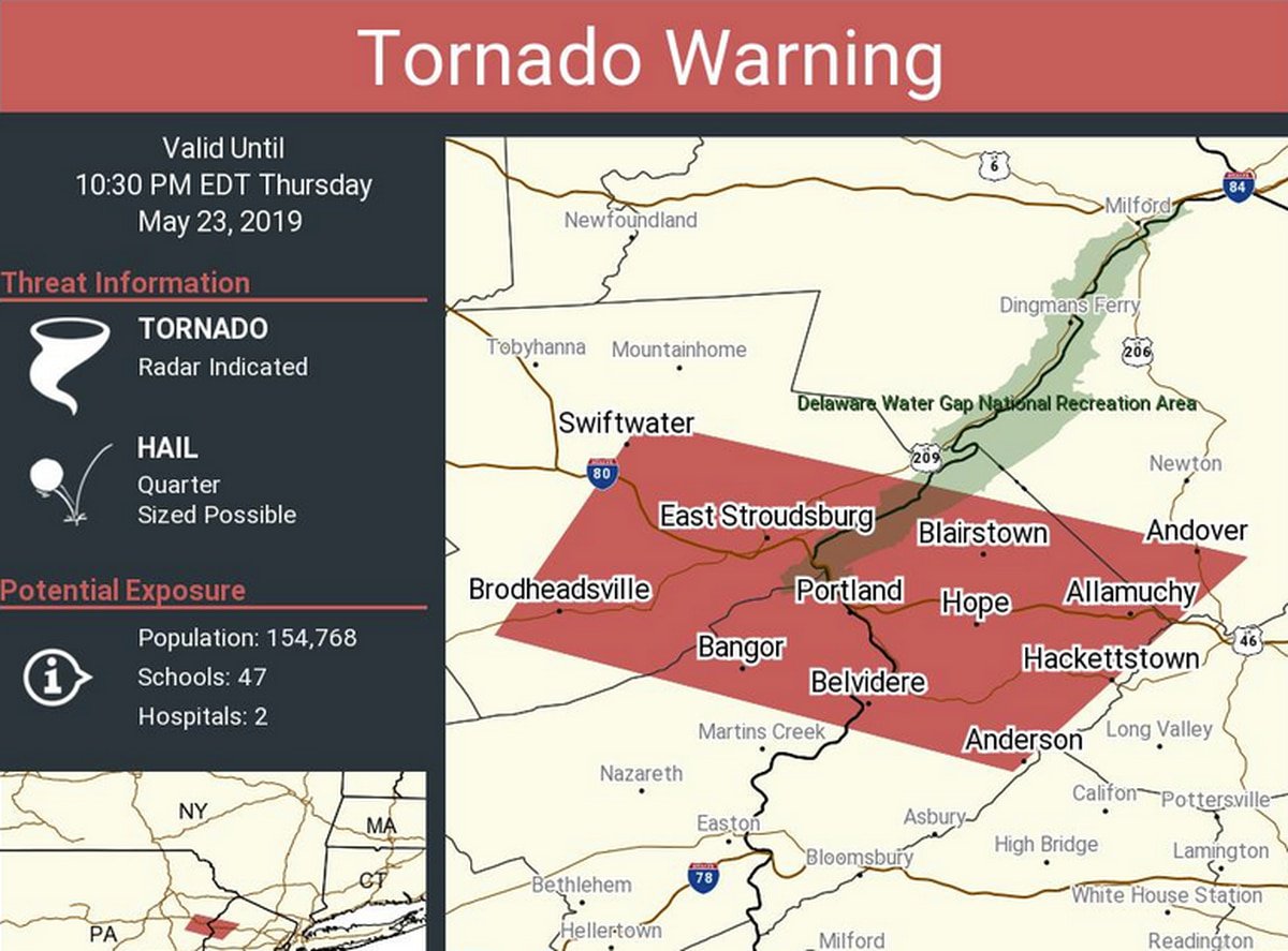 Tornado warning issued for two N.J. counties. nj-ne.ws/eUtO0UM. pic.twitter...