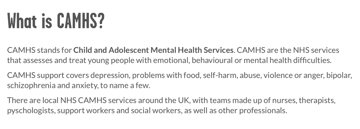 Outspoken_Arts's tweet photo. (CAMHS) provides support to children/families where the young person is experiencing mental health difficulties.

For queries contact our Single Point of Access : 01905 768300 @WorcsHealthCare @NHSuk @WorcesterArts @TheArtsWorkshop @MandiBishopHACW #changetheending https://t.co/tViuonQQLY