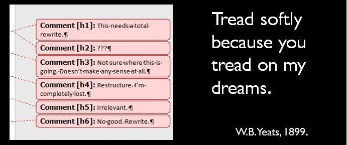 ithinkwellHugh's tweet photo. Tread softly when you are giving feedback on writing. You have no idea how that person will interpret or react to your comments. This doesn't mean ignoring things. Just not being nasty and personally hurtful. #PhDchat #ECRchat #postdoc https://t.co/oaJRP0DLF8