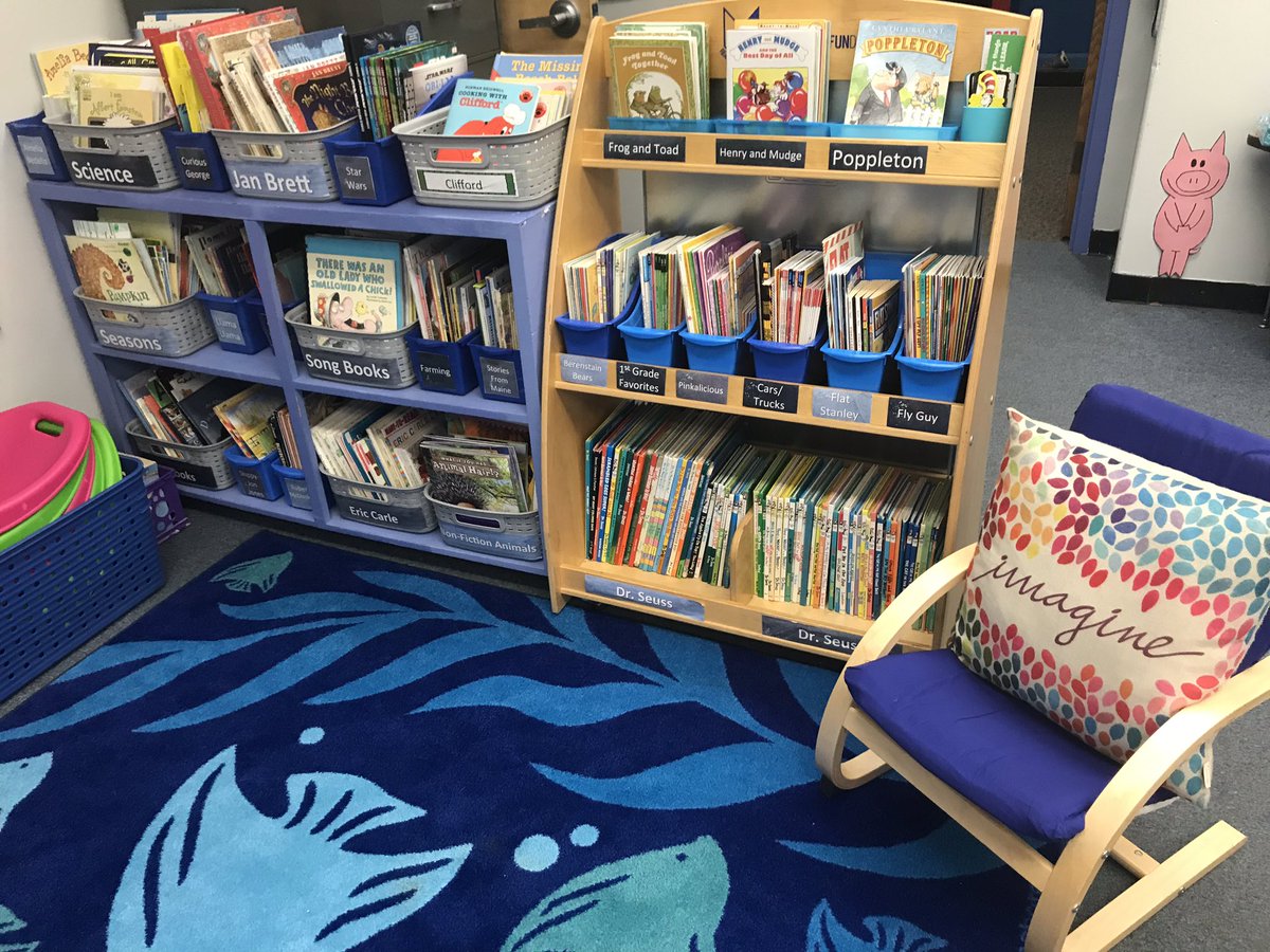 FinnySarah87's tweet photo. @PearsonPreK12 #BuildYourStackShelfie Our classroom library is truly the favorite place of all my students π https://t.co/Qy9Z0ypRy9