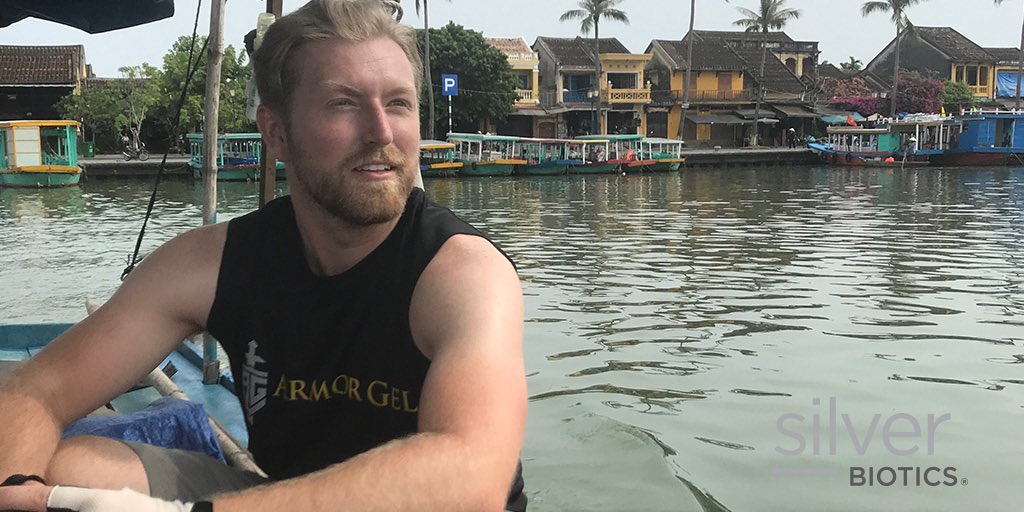 SilverBiotics's tweet photo. Adventure is our family tradition. #TBT to Kirk’s Vietnam boat ride. LEARN ABOUT OUR FAMILY https://t.co/kAkLkH1FT1 …#realsciencematters #silverstrong #silverbiotics #armorgel #familyowned #generations #family #strong #strongyear #strongyou #strongme #vietnam #vietnamtravel https://t.co/ioA318fE32