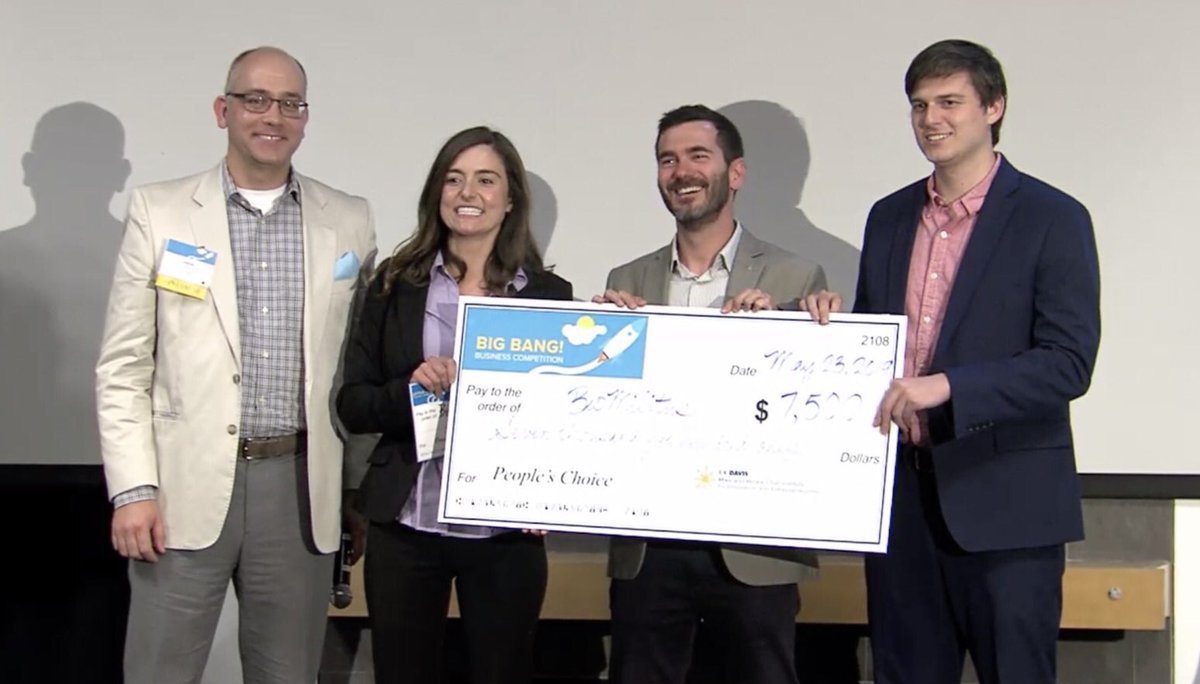 JSVlab's tweet photo. BioMilitus wins $22K and People’s Choice at 2019 Big Bang https://t.co/Novkbvo22X