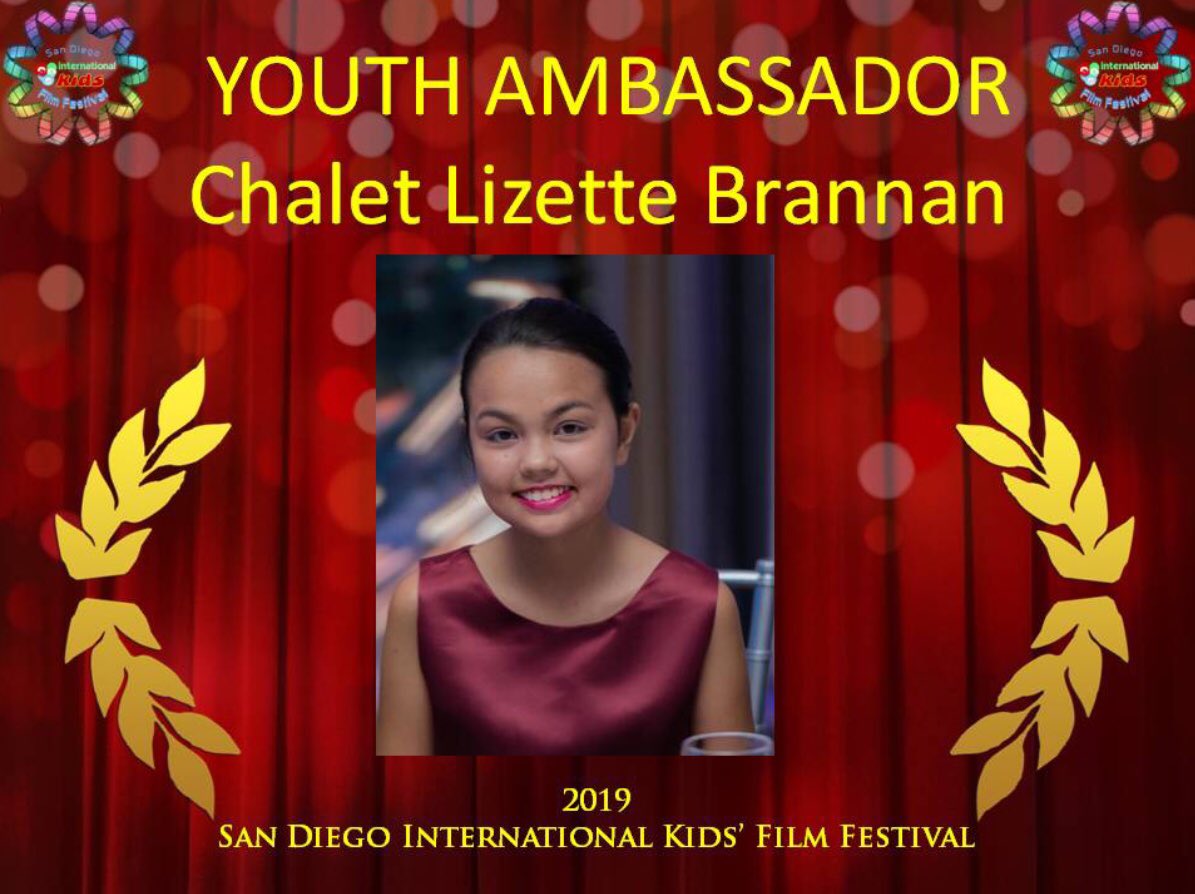 ChaletBrannan's tweet photo. You can find me at the #SDIKFF as this years Ambassador! Hope to see YOU there! @Land_of_Forever @Dean_Devlin @HollywoodDigest @ScottBaio @choptopmoseley @YoungArtistAwds https://t.co/uFOlOpHHhs