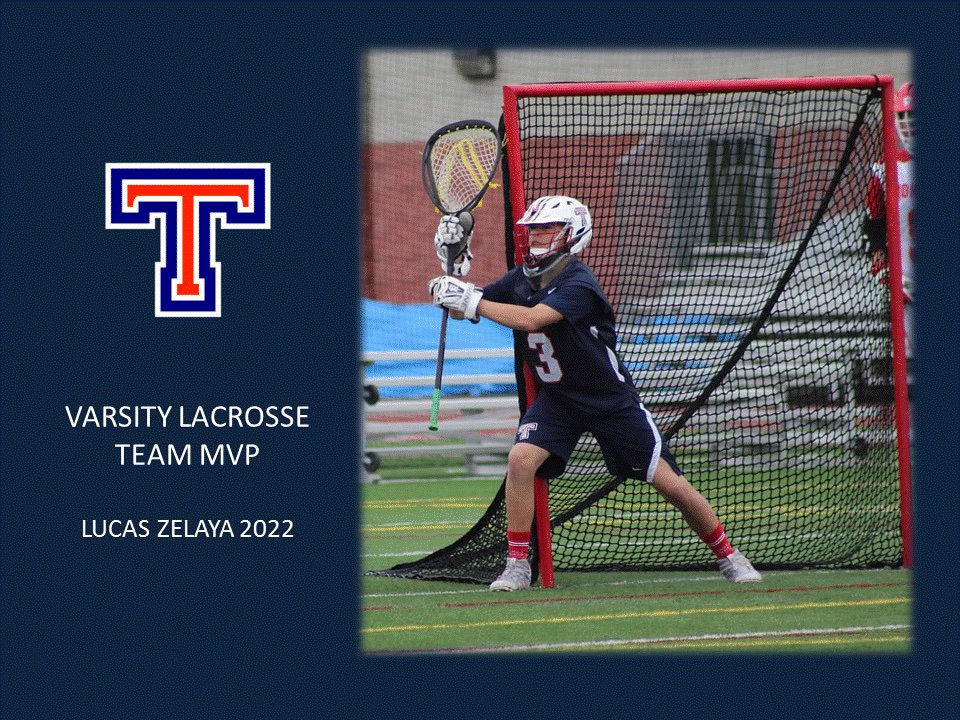 TesoroLacrosse's tweet photo. Tesoro V Lax Awards - Team MVP - Lucas Zelaya, GK, 2022.  Lucas was a Rock at goal.  His highlight saves and tenacity inspired his team.  He was the leader of the D and there is no doubt the Titan’s D will be its strength over the next 3 years! @OfficialTesoro https://t.co/lXr9fo11yQ