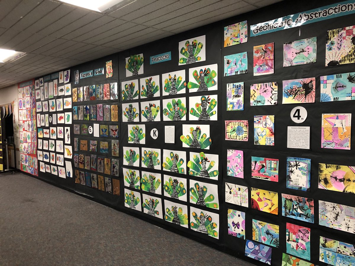 DiscoveryCVESD's tweet photo. Some examples of the amazing art featured at tonight’s STEAM Night!  Our dragons sure are talented! 🎨 https://t.co/PKWKNkrRDG