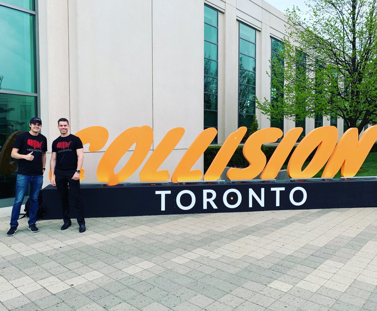 USDedicated's tweet photo. Great success! Robby &amp; Darin at #collisionconf in Toronto!! Lots of great leads, good discussions and #networking with the newest upcoming startups! #usdedicated #workhardplayharder https://t.co/A6xsW1RtwY