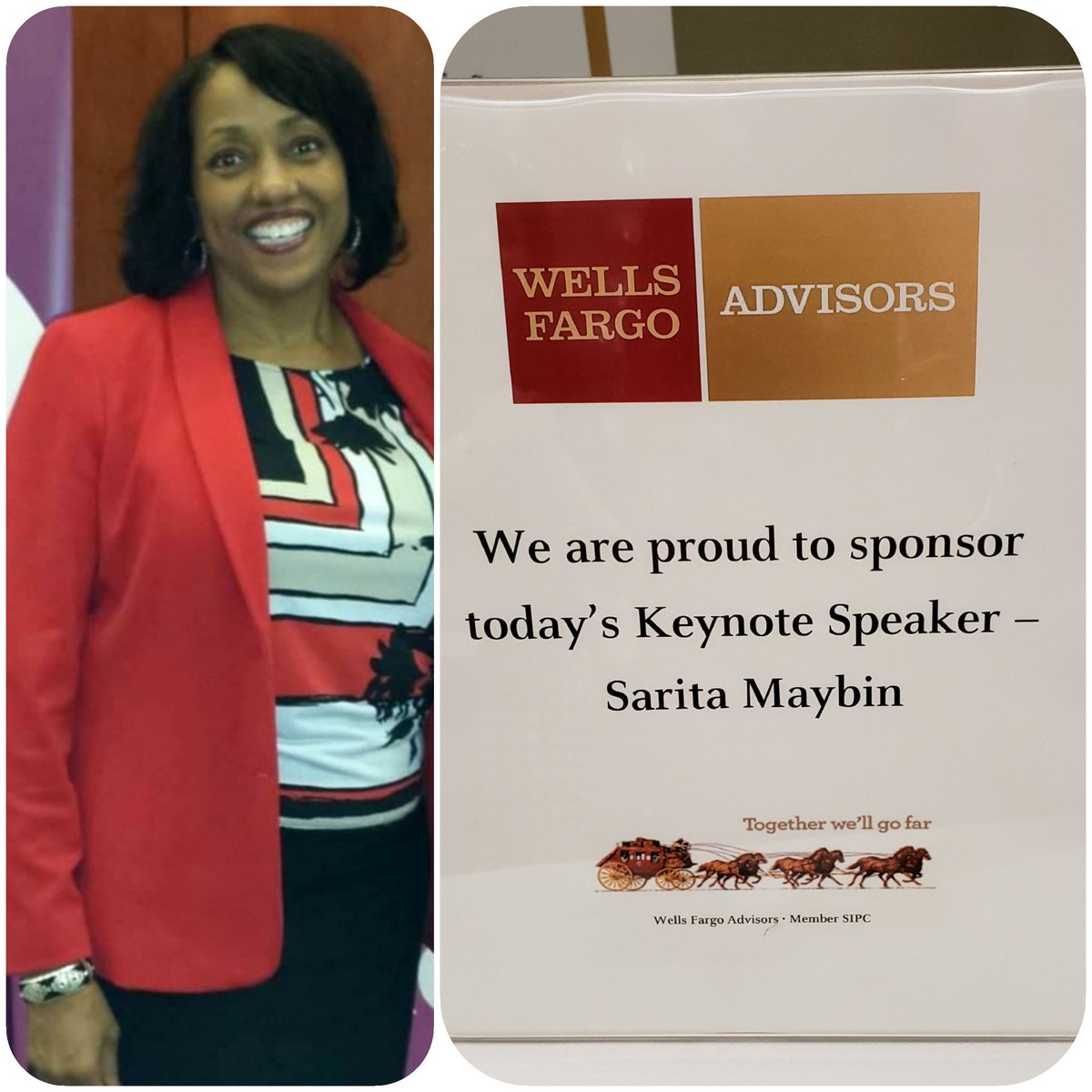 SaritaMaybin's tweet photo. Thank you @WFAdvisors for sponsoring my keynote & book-signing at the #bwfpa conference! I enjoyed visiting Central Pennsylvania and speaking at this inspiring sold-out event! https://t.co/NSvsTUVMnI
