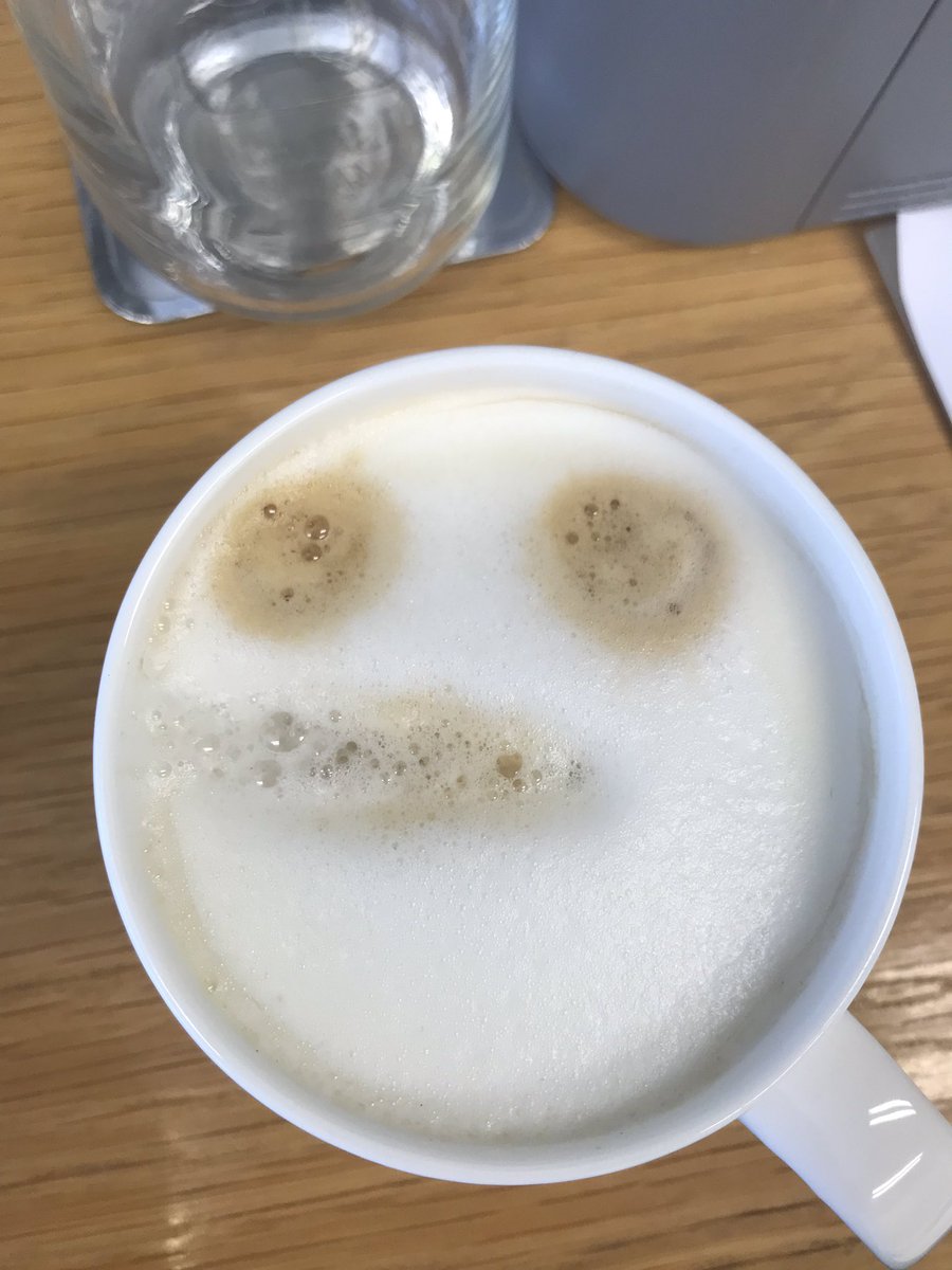 Not sure how to take the message from the coffee machine today...