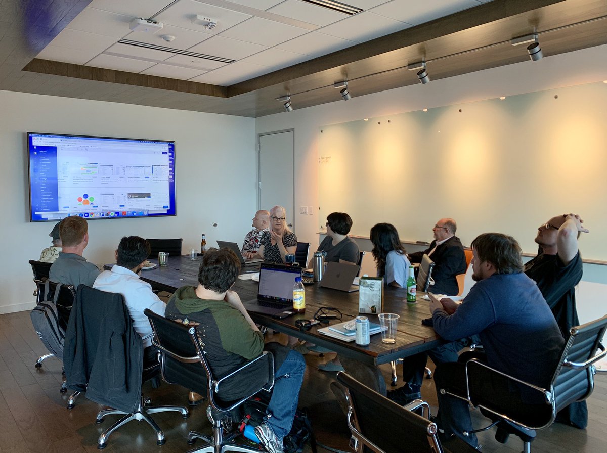 SeattleAUG's tweet photo. Many thanks to Brenda from @Adaptavist &amp; @TheAgileCraft’s Mandy for presenting at tonight’s Seattle Atlassian Community meetup! #ScriptRunner tips + a demo of the newest member of the Atlassian product family #seattleAUG #jiraalign #scaledagile https://t.co/iev1mTyRo8