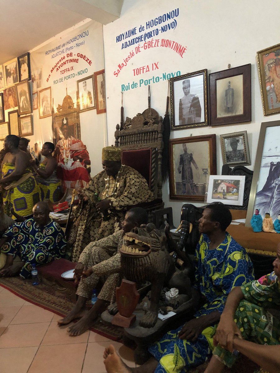 So when we were in Porto Novo, Benin in West Africa, the king blessed and poured libation over a piece of a plate fragment from the 18th century quarters of a South Carolina plantation, a plate our Ancestors ate their rice from. He became the second African royal to do so.