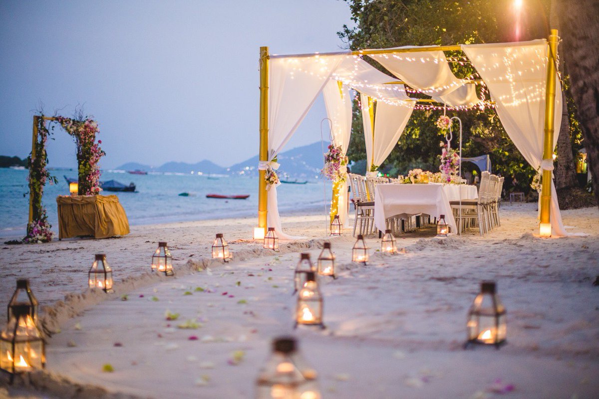AmariKohSamui's tweet photo. A time to be cherished eternally should be celebrated in the most special way, just like this at #AmariKohSamui! 🎉😍
. 
For wedding inquiry, please contact: https://t.co/7JktDyZRGZ https://t.co/8lXrTmxBVh