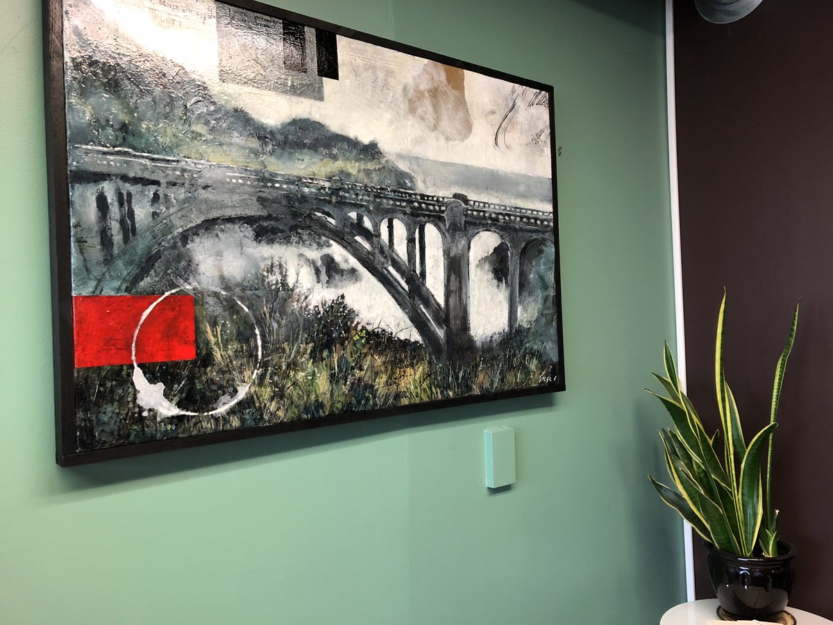 Art for inspiration. #SIEGE.americanpainter #coworkinglife #greenwoodartwalk