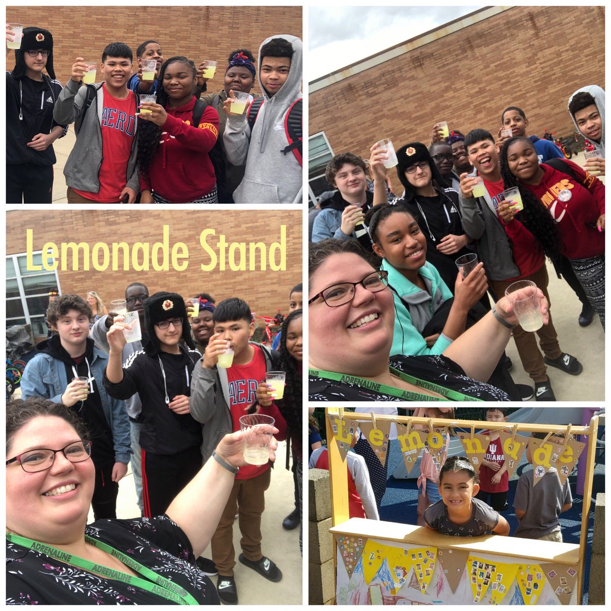 LindsBaileyMath's tweet photo. So exciting to see the Mini 500 & the lemonade stand!!! Such a fun experience for my students!! They were awesome with the students - helping kids who had bike wrecks & buying lemonade! #wearewayne @NGCAdrenaline #NGCPride #Mini500 #quarter #tipsappreciated @LittleGiants01 https://t.co/qxymuPNc09