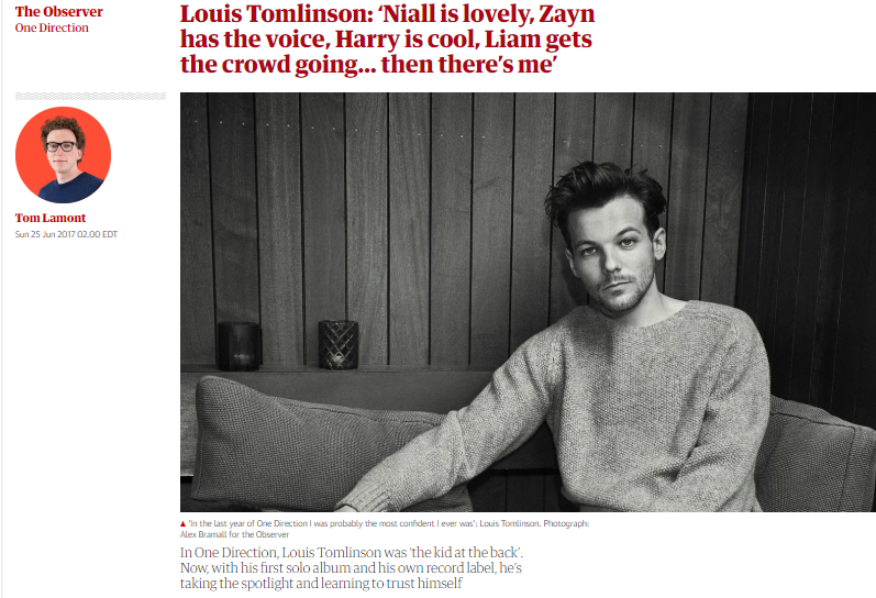 More coercion. Louis, as talented as he is, (his vocals gave 1D their unique sound) was made to feel as though he had nothing to offer as a member of the band thus the PR stunts to get his name in the spotlight. This was unnecessary; he should've been treated right to begin with.