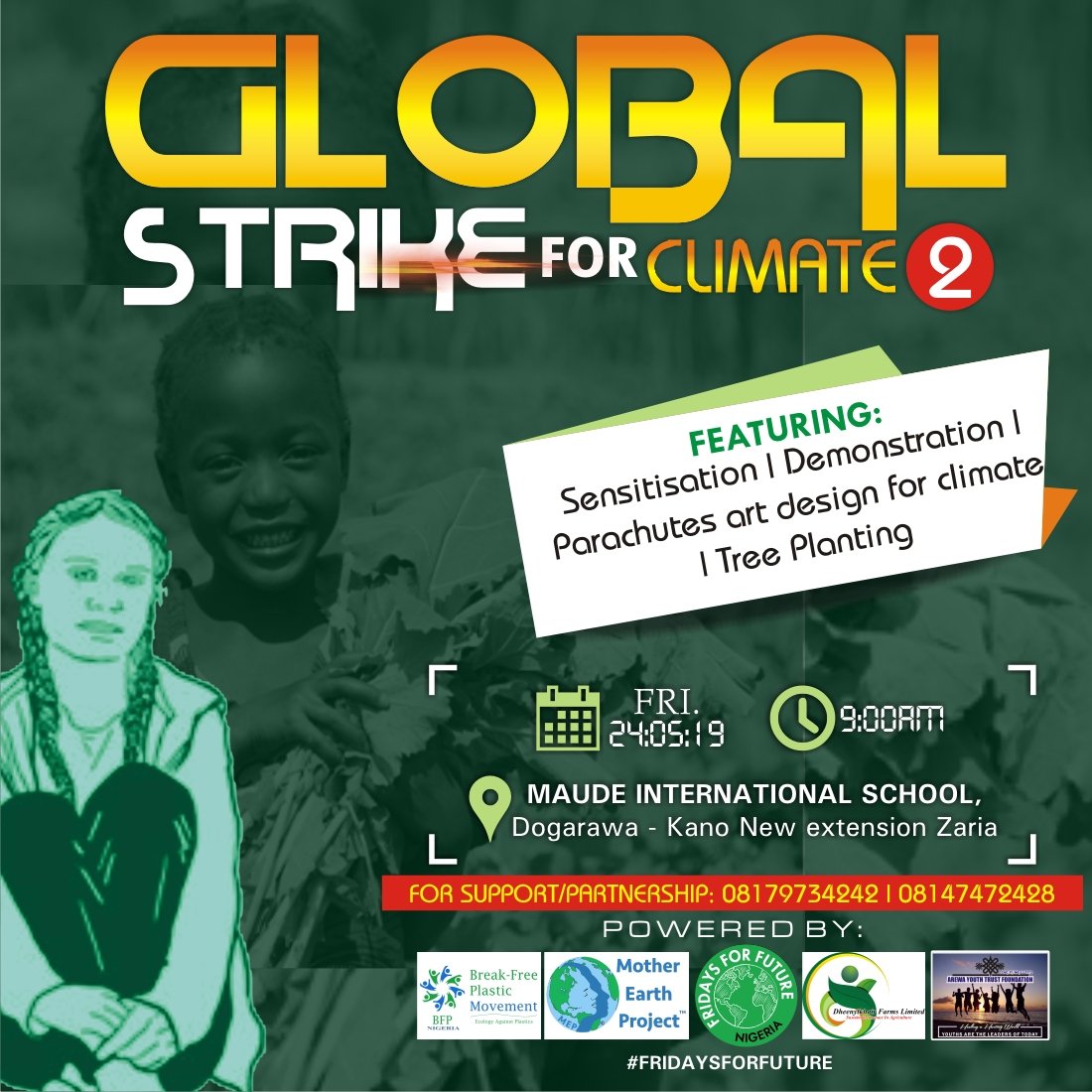 dheenylkhair's tweet photo. Join us today to strike for climate because #FridaysForFurture and we can't afford #climatechange but #ClimateAction

@adesuwagreen @the_ecofeminist @svoska @GretaThunberg @ahmedfahad007 @AYTFoundation @Hauwau_SB @phateamata @RichardMunang @BfpmNigeria @sakeenat_bello @Deanumar https://t.co/EeKdvIT1YL