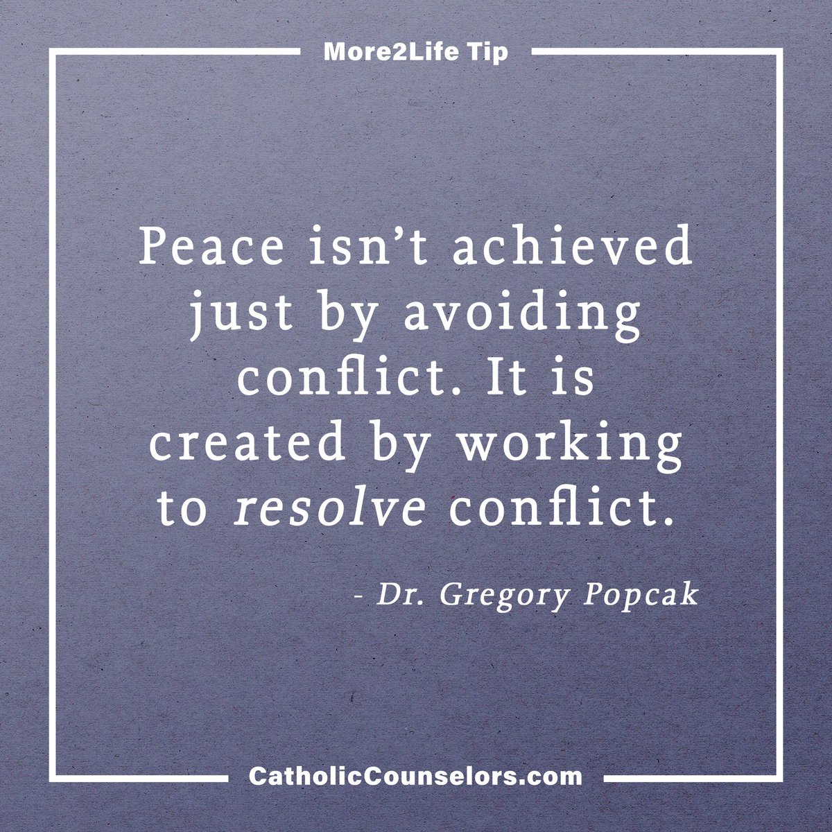 Keeping the Peace
 • 
Friday on More2Life, we’ll explore the difference between keeping a lid on things and making real peace.
 • 
Tune in live at 10am E/9am C on @avemariaradio, the Ave Maria Radio app, and #EWTN, #SiriusXM 130!

#More2Life #Friday #CatholicCounselors #Peace