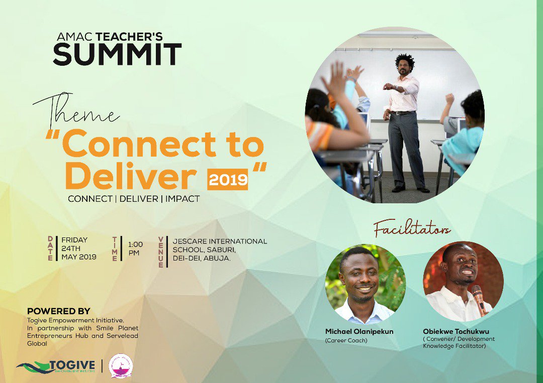 TOCHUKWUOBIEKW3's tweet photo. Unfortunately, @Kayclimber, an SDGs advocate, career coach and a STEM teacher, can not make it because of another engagement. Expect him in the next edition.
I promise you, it will be mind blowing and impactful.
Yes..
#connecttodeliver
#InnovativeVolunteerism
#leadership https://t.co/iHf67M1uwk
