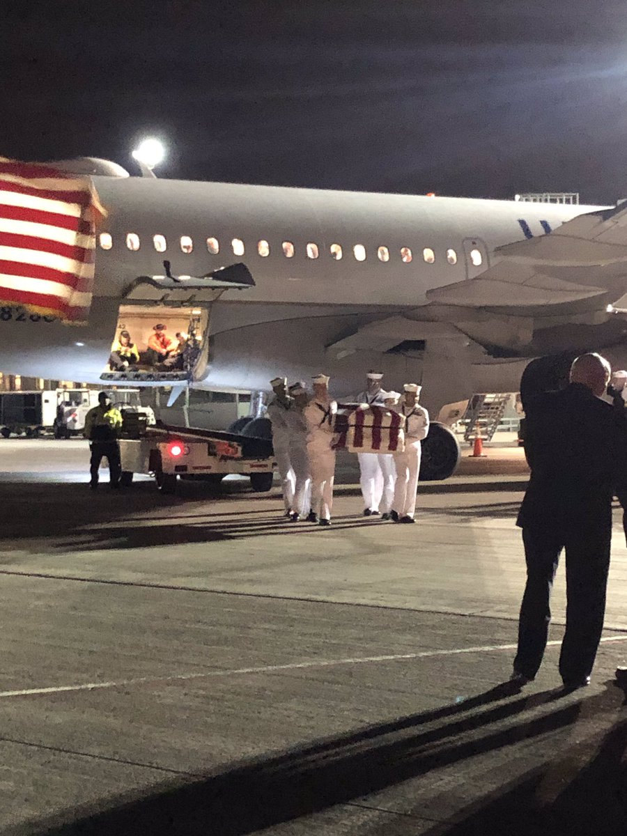 matt_broadwater's tweet photo. What an honor to spend the evening with the @weareunited DLH team as they welcomed home a WWII fallen soldier. Thanks to all @weareunited team that made this special movement possible! @cathy_innocenti @GrewalMandee @g_bock11_ https://t.co/M86hXaQk76