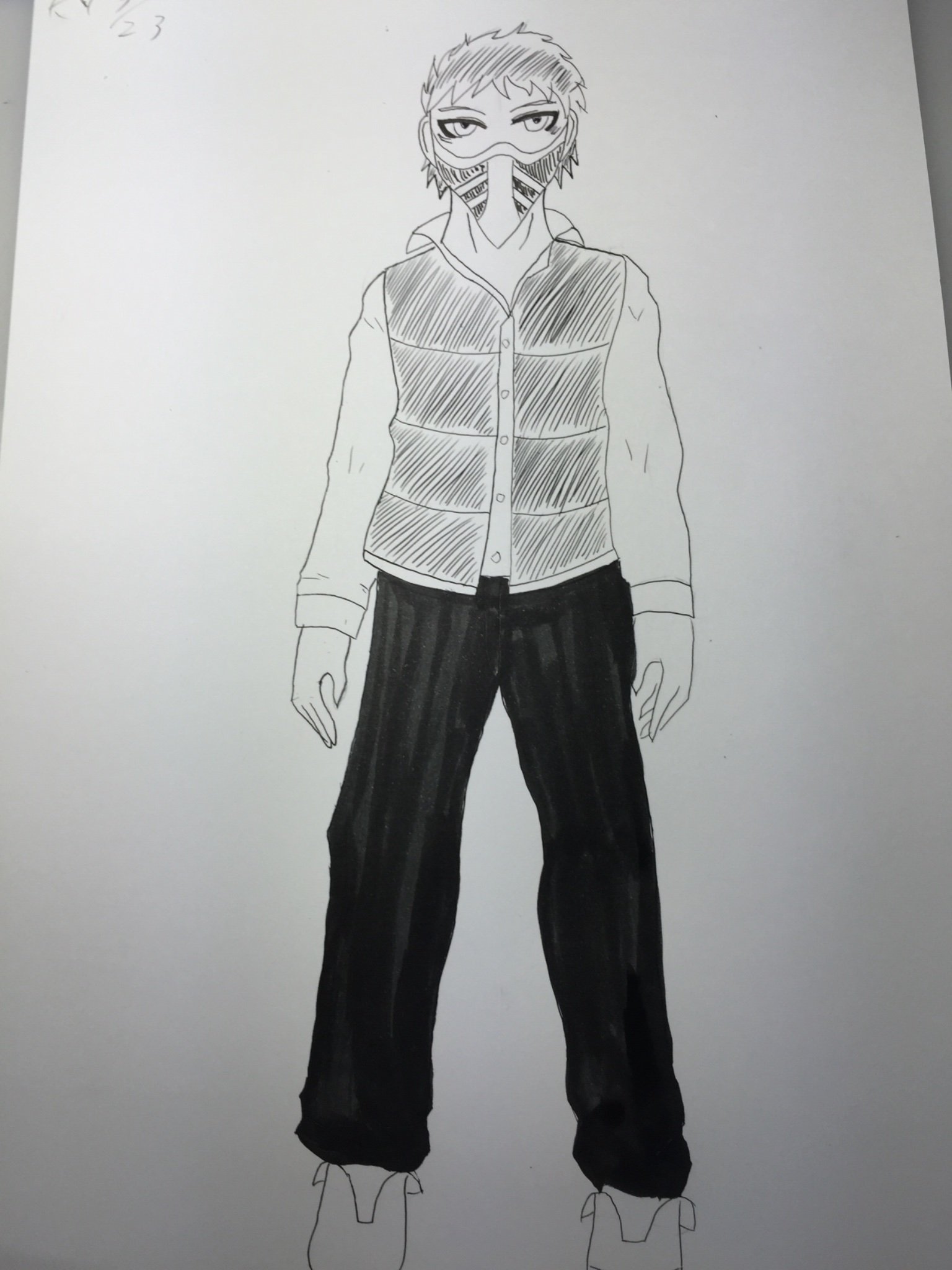 تويتر 米川米太郎 على تويتر なんとなく描いたイラストまとめ 左上 かっこいいオーク 右上 鉈使いの女 左下 ペストマスクの男 右下 男子高校生 T Co Zhfnj3gfqf