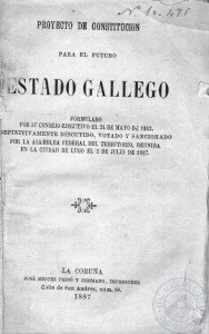 Resultado de imagen de proxecto de constitución para o futuro estado galego
