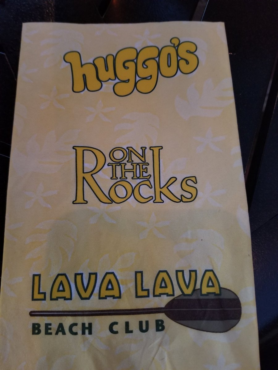 Good eats at <a href="/huggosontherock/">Huggo's on the Rocks</a> with a beautiful sunset view!