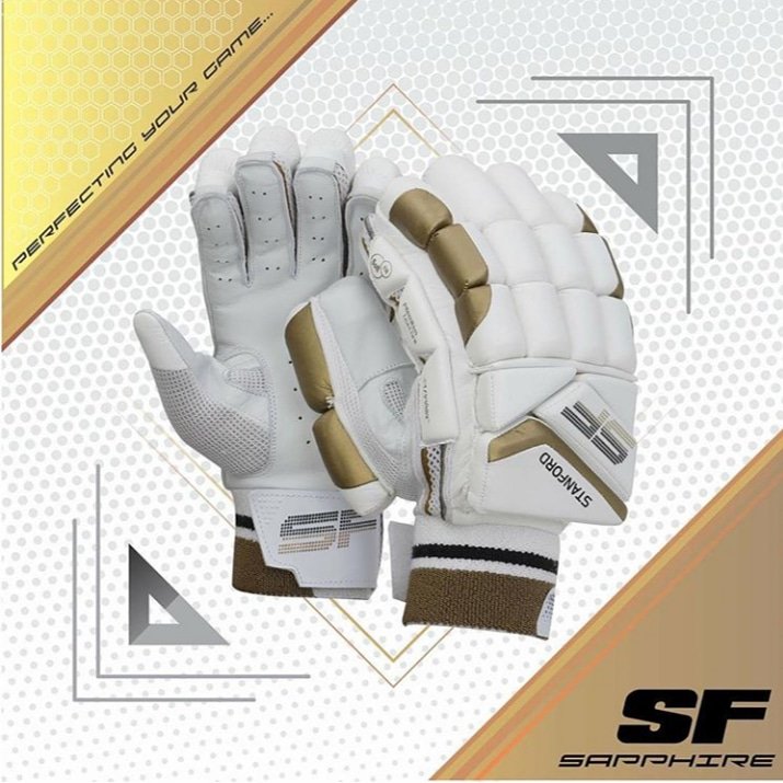 SF_Stanford's tweet photo. sf_stanford #Sapphire #Cricket batting gloves made with Premium quality materials. #Sports #TeamSF #SFCricket #Stanfordcricket https://t.co/uzgfg4BlvE