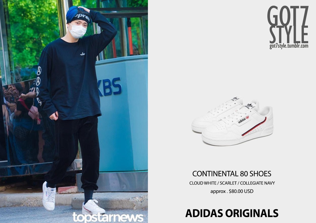 Metropolitano Gimnasia Ninguna got7style❄️ on Twitter: "190524 [#GOT7Style] &lt;ADIDAS ORIGINALS&gt; CONTINENTAL  80 SHOES CLOUD WHITE / SCARLET / COLLEGIATE NAVY approx . $80.00 USD  #Youngjae #영재 #GOT7_SPINNINGTOP #GOT7_BETWEEN_SECURITY_AND_INSECURITY  #GOT7_ECLIPSE @GOT7Official ...