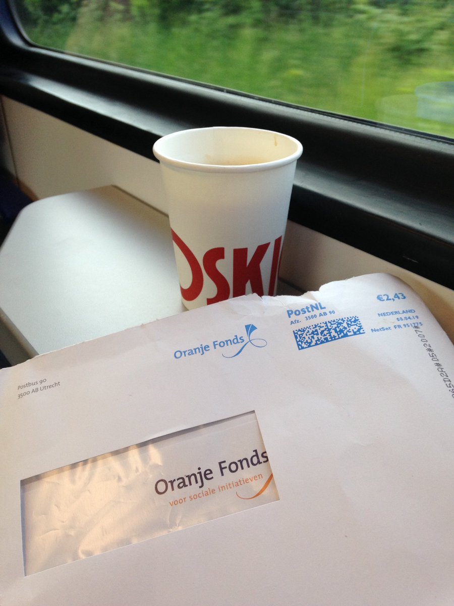 Op weg naar ons geliefd  @OranjeFonds voor dagje financiering. Voor <a href="/lansco_nl/">LaNSCO</a> natuurlijk.