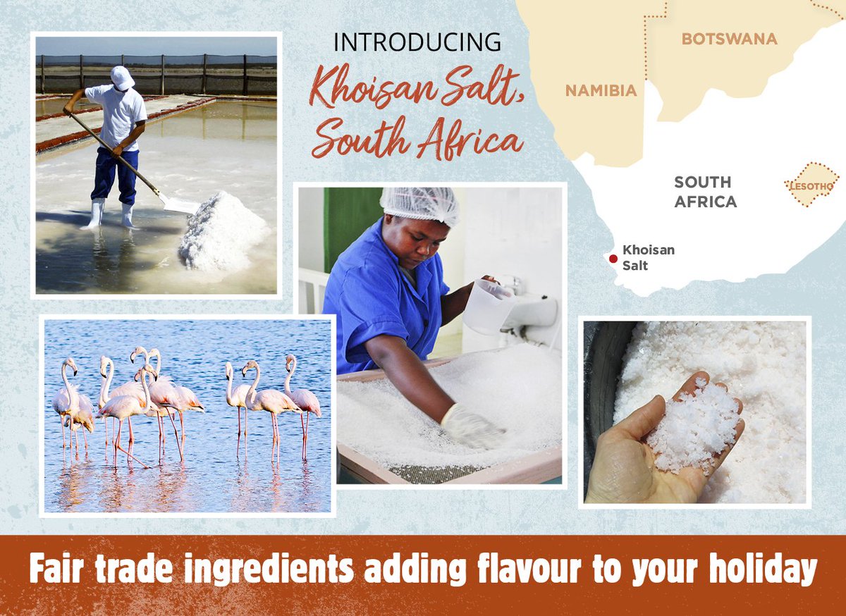 New! We're delighted to welcome Khoisan Salt to our South Africa tour. You can find Khoisan's delicious flakes of Sea Salt in <a href="/Traidcraft/">Traidcraft</a>'s Eat Your Hat Chocolate and they'll be giving us a behind the scenes insight into their salt harvesting in October meetthepeopletours.co.uk/southafrica