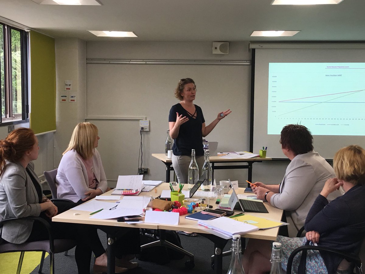 NASBTT's tweet photo. Considering fixed and variable costs and break even points on our #TeacherEducatorProgramme Finance for SCITT and School Direct Managers this morning
#NASBTTevents https://t.co/UoAKgZhfyY