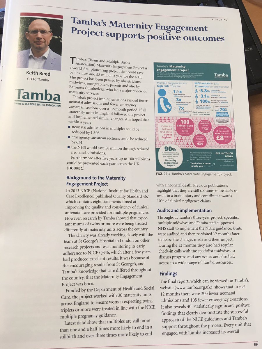 AlysonChorley's tweet photo. Great to see our Maternity Engagement Project featured in @InfantJournal @tamba_twins_mb @Tamba_KeithReed #Niceworks https://t.co/mHrjAVMvZw