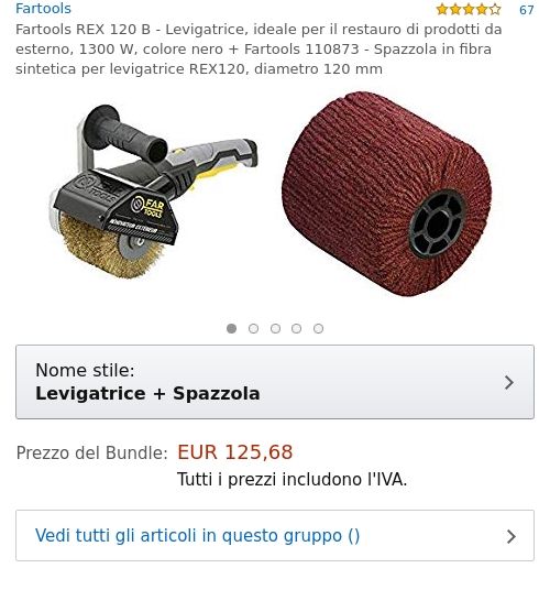 offerta_casa's tweet image. Fartools REX 120 B - Levigatrice, ideale per il restauro di prodotti da esterno, 1300 W, colore n...

🔥 Ora: 125.68€ | Prima: 142.02€
📊 Prezzo medio 30gg: 135.31€

Link: amzn.to/2X6K6Wv  

#Fartools #Bricolage