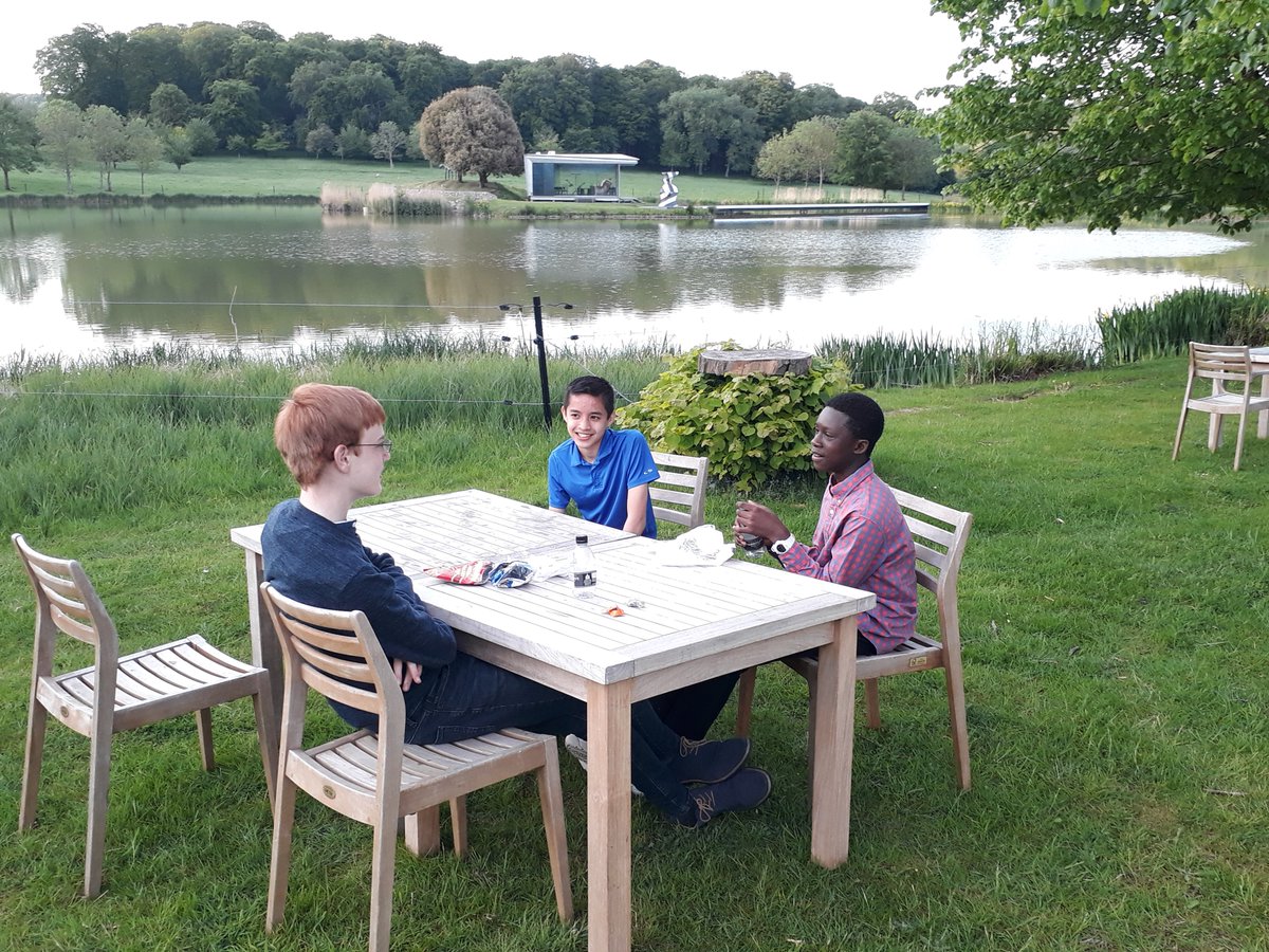 Patrick and friends enjoying a civilised summer's evening with Don Giovanni at the Garsington Opera. @TeddiesOxford